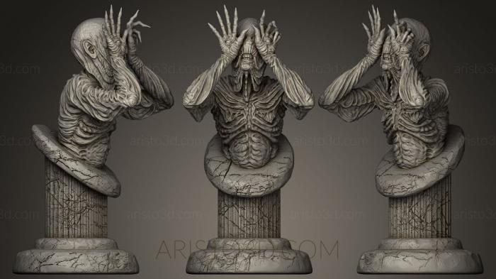 Busts of heroes and monsters (BUSTH_0254) 3D model for CNC machine
